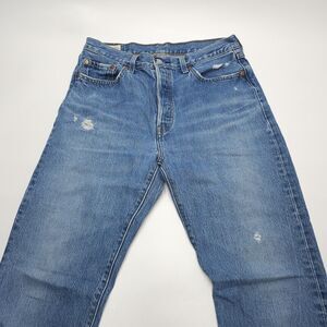 Levis 501 Jeans Mens Size 29x30 Button Fly Premium Blue Denim